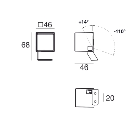 Projektor PERISKOP45 3000K IP66 90520W60