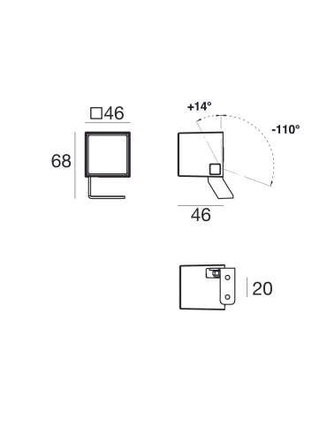 Projektor PERISKOP45 3000K IP66 90520W60