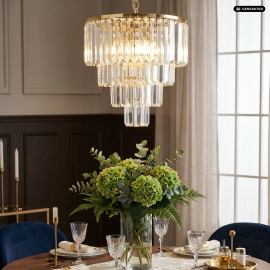 Lampa wisząca AMEDEO 17106/4+1-GLD