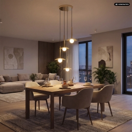 Lampa wisząca NICOSIA P0600-04E-F7AA