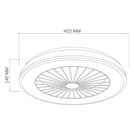 Lampa sufitowa ZAMBIA 24W 3000-6500K+ PILOT 341310