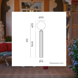 Lampa solarna MONICA 150CM 3382