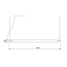 Lampa wisząca Hono Horizontal