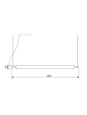 Lampa wisząca Hono Horizontal
