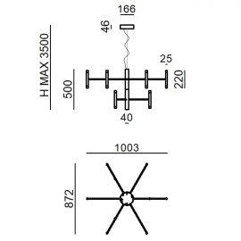 Lampa wisząca Perla_P12 DALI 9750