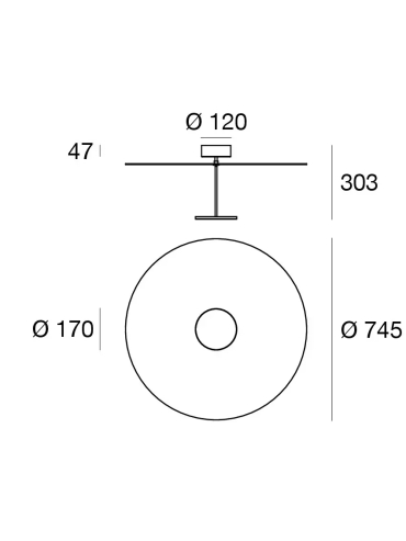 Lampa sufitowa Stilo_P CA085DBEWDI
