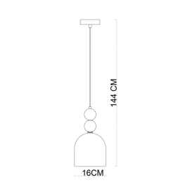 Lampa wisząca Manso PND-37462A-MC-GD