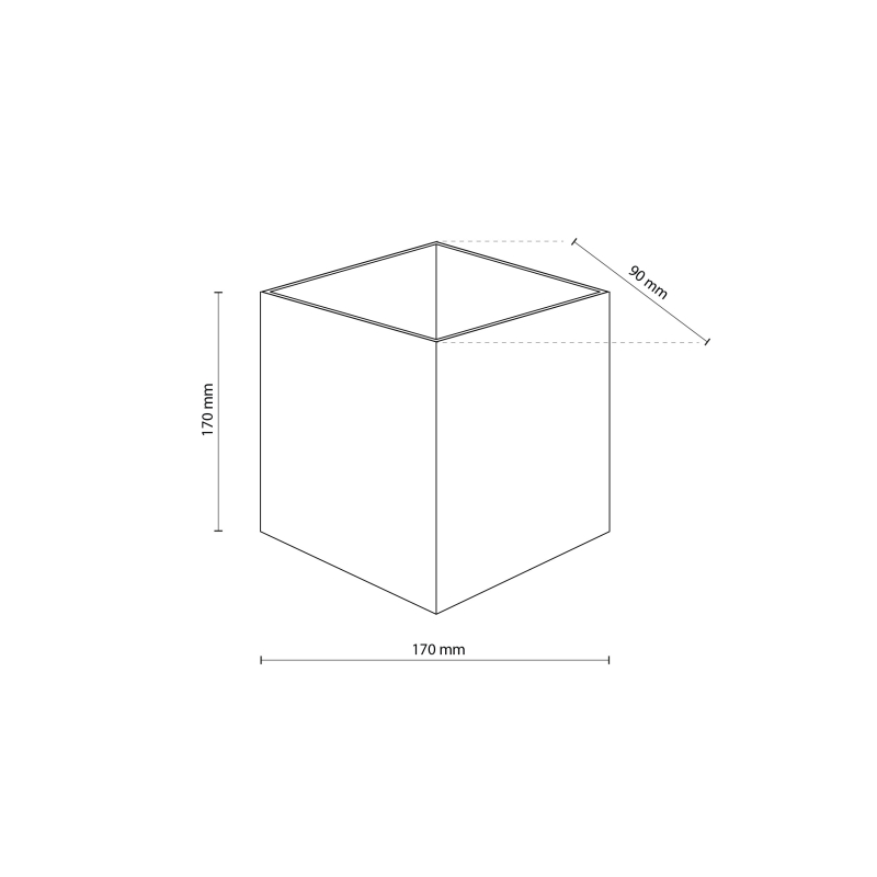 Kinkiet CUBE GRAY 18086