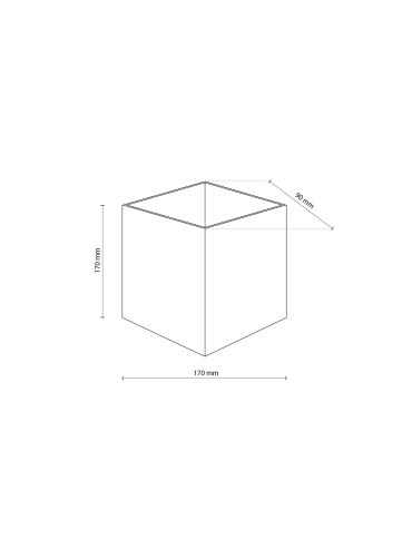 Kinkiet CUBE GRAY 18086