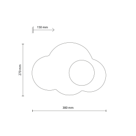 Kinkiet CLOUD NEW 11267