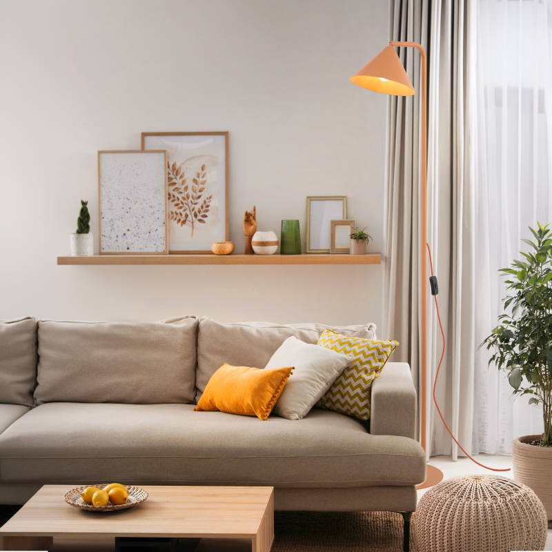 Lampa podłogowa CONO SALMON 16207