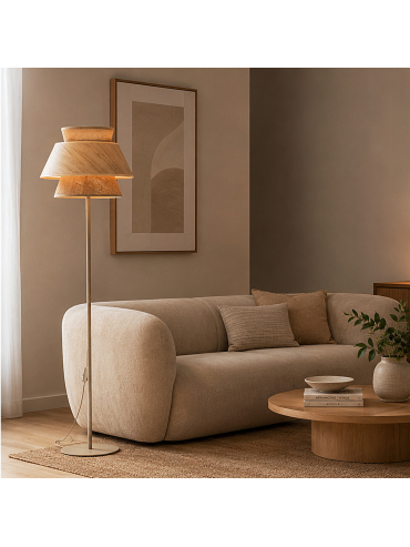 Lampa podłogowa KALUM WOOD 16225
