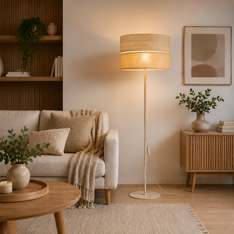 Lampa podłogowa DORMA WOOD 16226