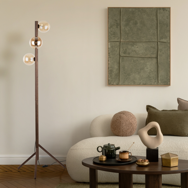 Lampa podłogowa ESTERA WOOD 16151