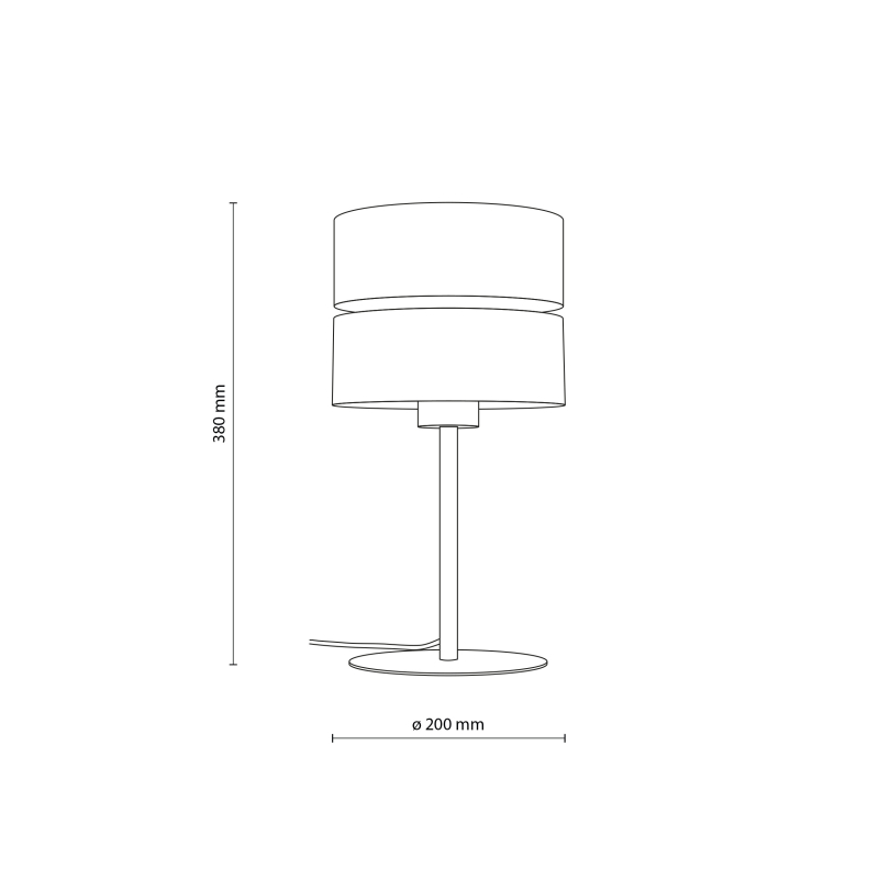 Lampa stołowa DORMA WOOD 16227