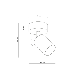 Lampa sufitowa NEX BLACK 11367