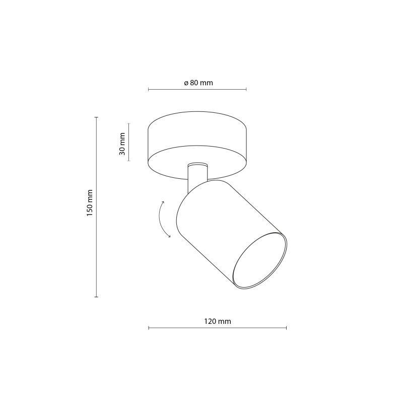 Lampa sufitowa NEX BLACK 11367
