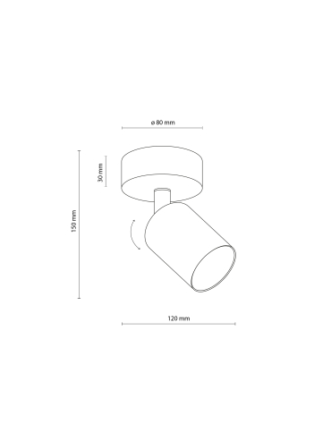 Lampa sufitowa NEX BLACK 11367