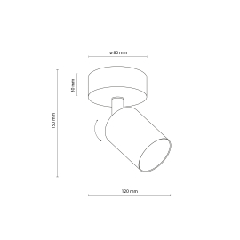 Lampa sufitowa NEX BLACK 11368