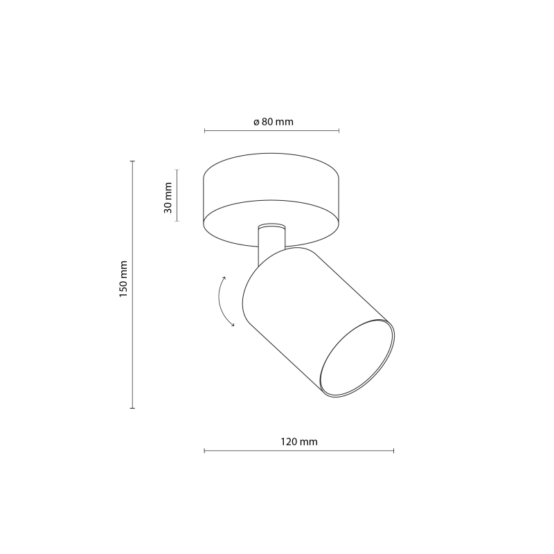 Lampa sufitowa NEX BLACK 11368