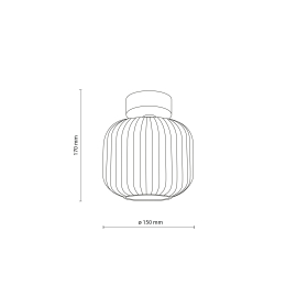 Lampa sufitowa SALVIA BROWN 11358