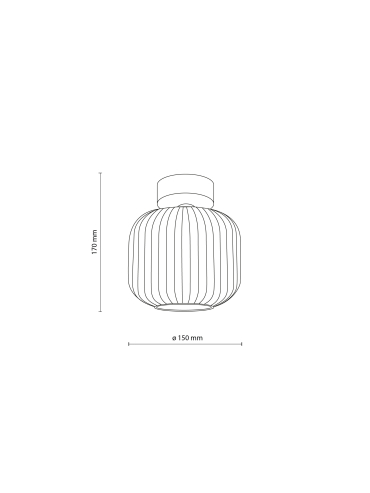 Lampa sufitowa SALVIA BROWN 11358