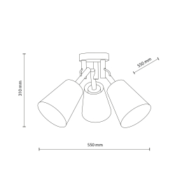 Lampa sufitowa VAIO SABIA 11605
