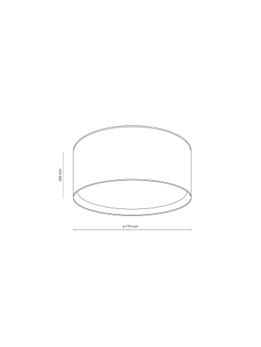 Lampa sufitowa LARGO BLACK 11700