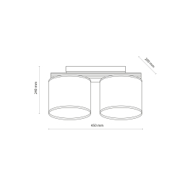Lampa sufitowa VIGA SHADE 11769