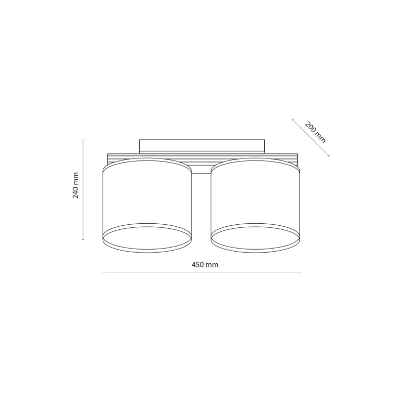 Lampa sufitowa VIGA SHADE 11769