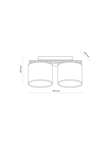 Lampa sufitowa VIGA SHADE 11769