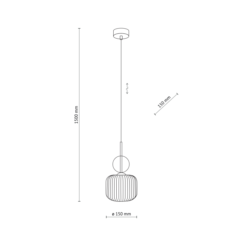 Lampa sufitowa SOPHIA COGNAC 11589