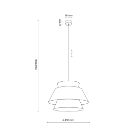 Lampa sufitowa KALUM WOOD 11784