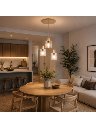 Lampa sufitowa SIERRA WOOD 11801