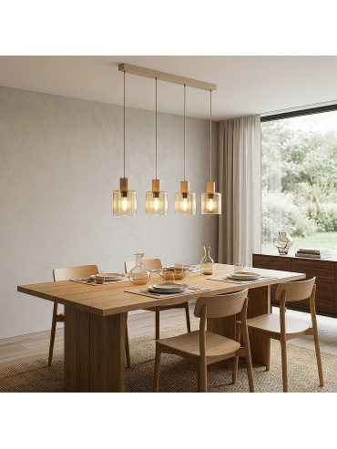 Lampa sufitowa SIERRA WOOD 11802