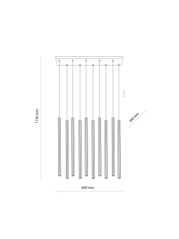 Lampa sufitowa FERRO  11489