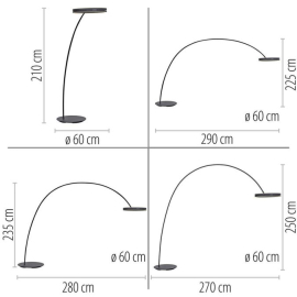 Lampa podłogowa PURE Loop-Bow LED CCT PILOT 561-18
