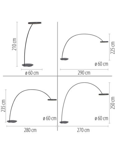 Lampa podłogowa PURE Loop-Bow LED CCT PILOT 561-18