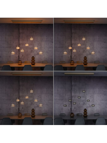 Lampa wisząca PURE FALLING RINGS LED CCT PILOT 2505-97