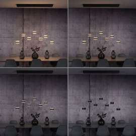 Lampa wisząca PURE FALLING RINGS LED CCT PILOT 2505-18
