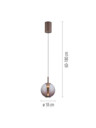 Lampa wisząca INFINITY SINGLE DALI CCT PILOT 2220-97