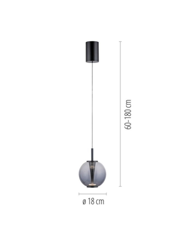 Lampa wisząca INFINITY SINGLE DALI CCT PILOT 2220-15