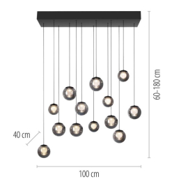 Lampa wisząca PURE POPUP LED CCT PILOT 2590-15