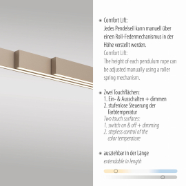 Lampa wisząca ADRIANA COMFORT LIFT LED CCT 2598-97