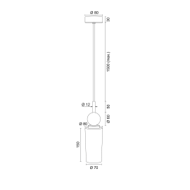 Lampa wisząca LOTUS 12103