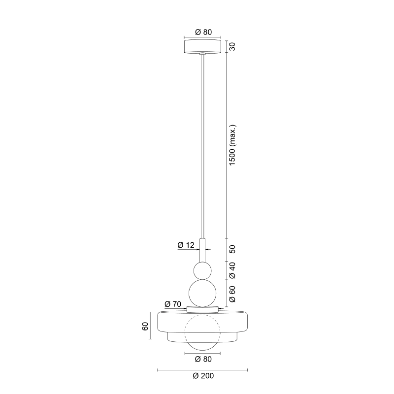 Lampa wisząca DAISY SMALL 12201