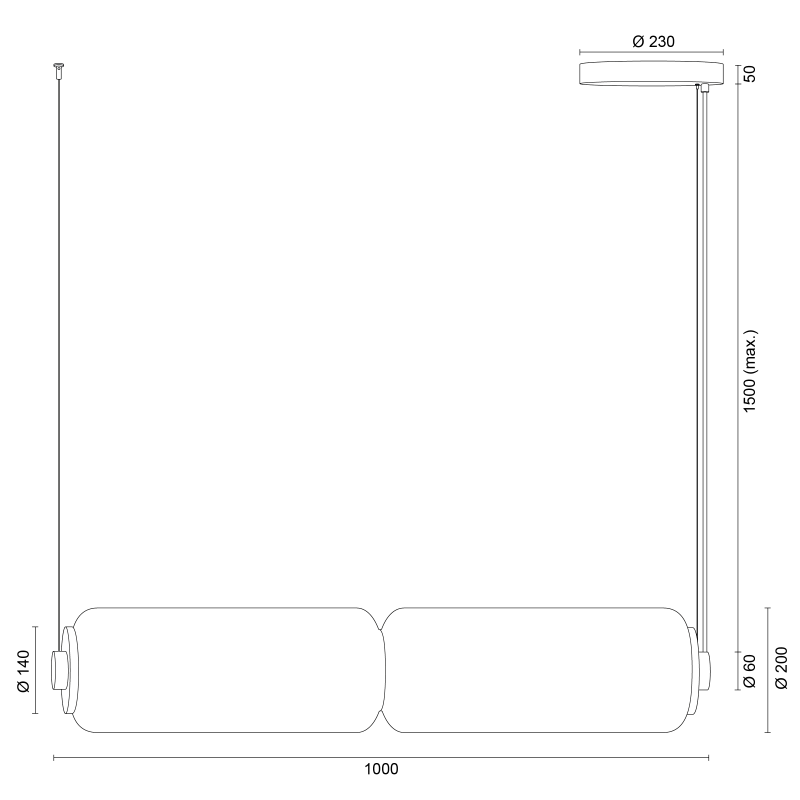 Lampa wisząca BRANCH (DALI) 12401