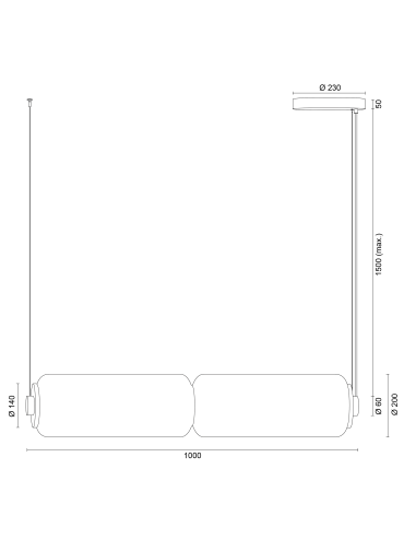Lampa wisząca BRANCH (DALI) 12401