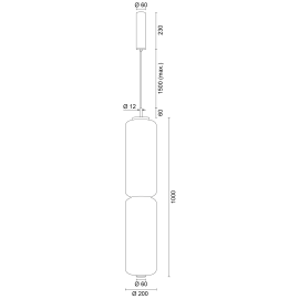 Lampa wisząca BRANCH (DALI) 12402