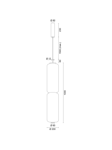 Lampa wisząca BRANCH (DALI) 12402